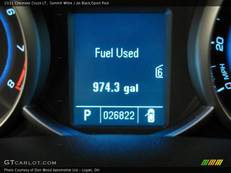 Summit White / Jet Black/Sport Red 2011 Chevrolet Cruze LT