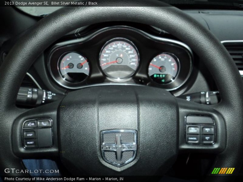 Billet Silver Metallic / Black 2013 Dodge Avenger SE