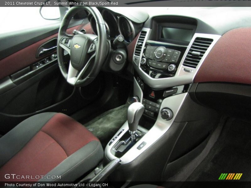 Summit White / Jet Black/Sport Red 2011 Chevrolet Cruze LT