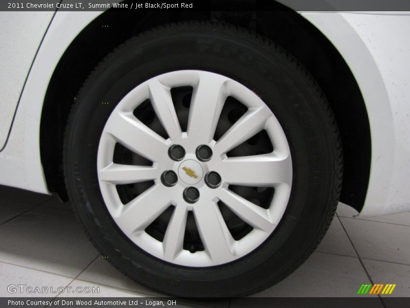Summit White / Jet Black/Sport Red 2011 Chevrolet Cruze LT