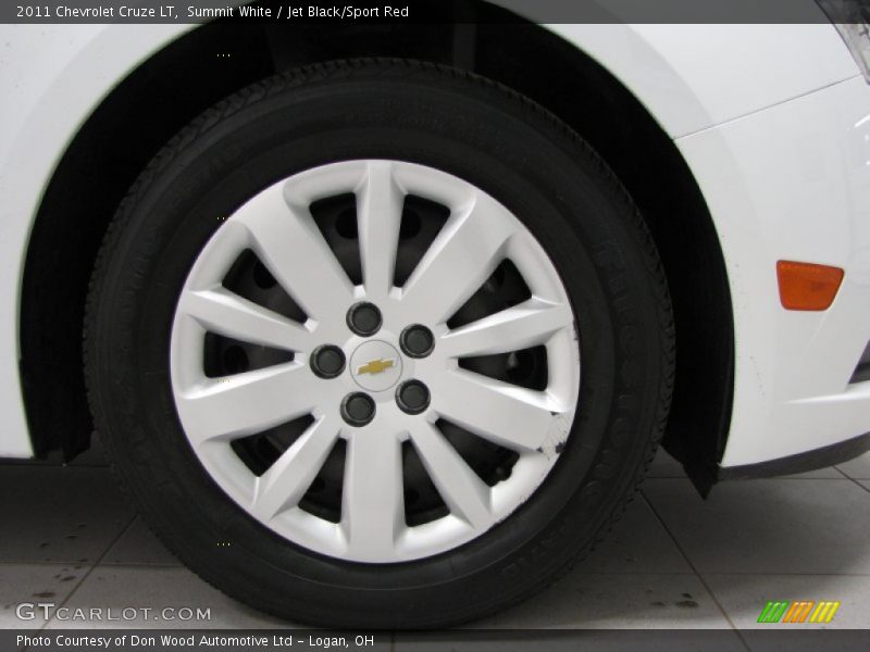 Summit White / Jet Black/Sport Red 2011 Chevrolet Cruze LT