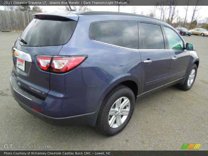 Atlantis Blue Metallic / Dark Titanium/Light Titanium 2013 Chevrolet Traverse LT
