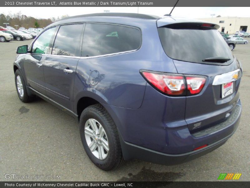Atlantis Blue Metallic / Dark Titanium/Light Titanium 2013 Chevrolet Traverse LT