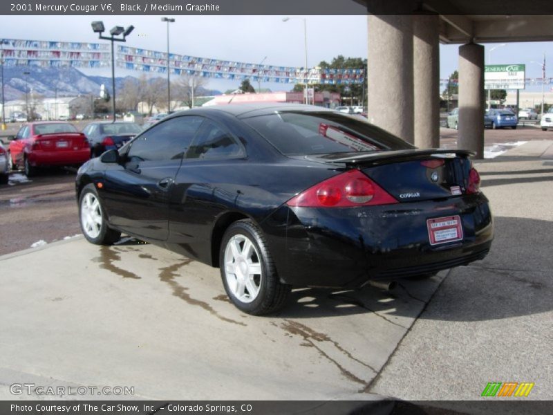 Black / Medium Graphite 2001 Mercury Cougar V6