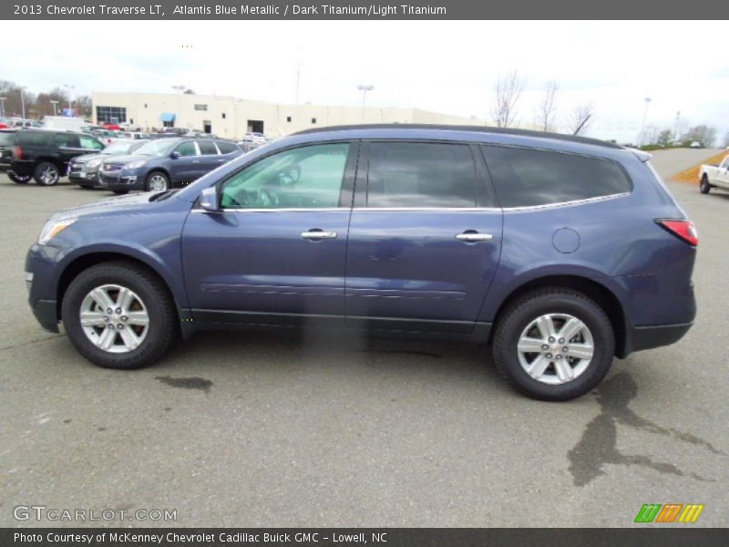 Atlantis Blue Metallic / Dark Titanium/Light Titanium 2013 Chevrolet Traverse LT