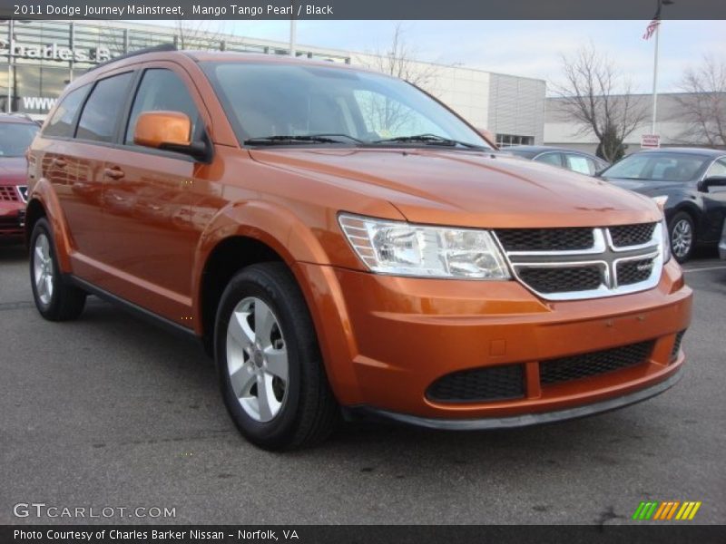 Mango Tango Pearl / Black 2011 Dodge Journey Mainstreet