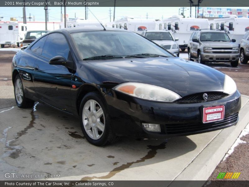 Black / Medium Graphite 2001 Mercury Cougar V6