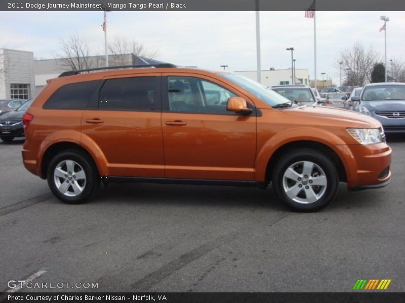 Mango Tango Pearl / Black 2011 Dodge Journey Mainstreet