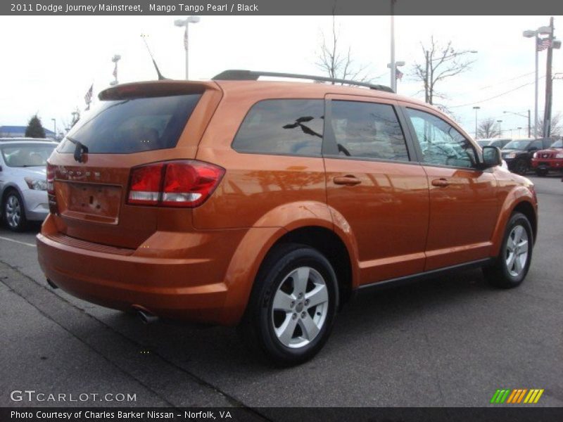 Mango Tango Pearl / Black 2011 Dodge Journey Mainstreet