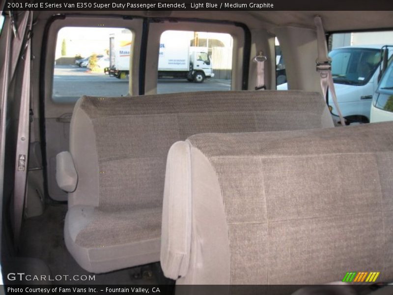 Light Blue / Medium Graphite 2001 Ford E Series Van E350 Super Duty Passenger Extended