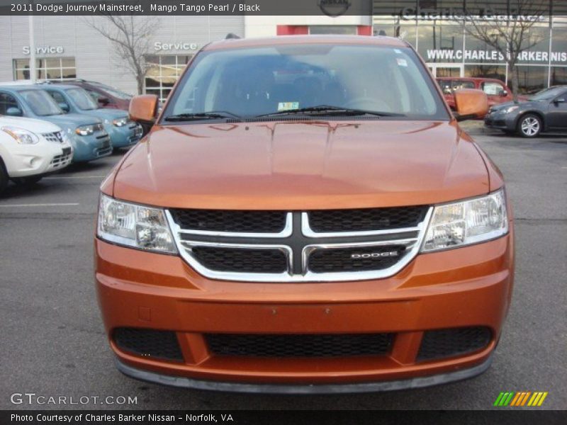 Mango Tango Pearl / Black 2011 Dodge Journey Mainstreet