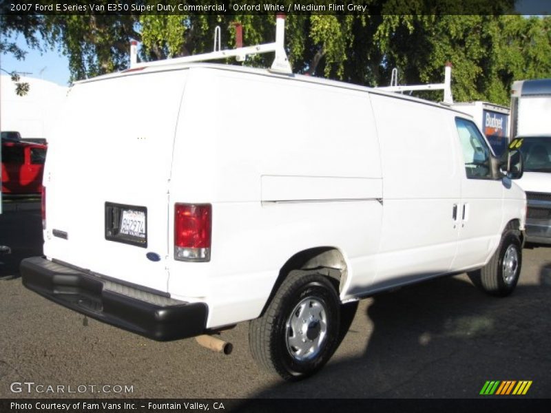 Oxford White / Medium Flint Grey 2007 Ford E Series Van E350 Super Duty Commercial