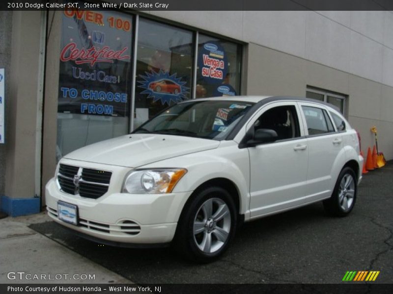 Stone White / Dark Slate Gray 2010 Dodge Caliber SXT
