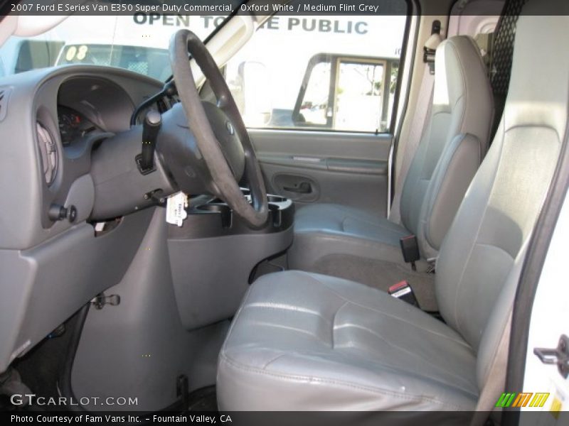 Oxford White / Medium Flint Grey 2007 Ford E Series Van E350 Super Duty Commercial