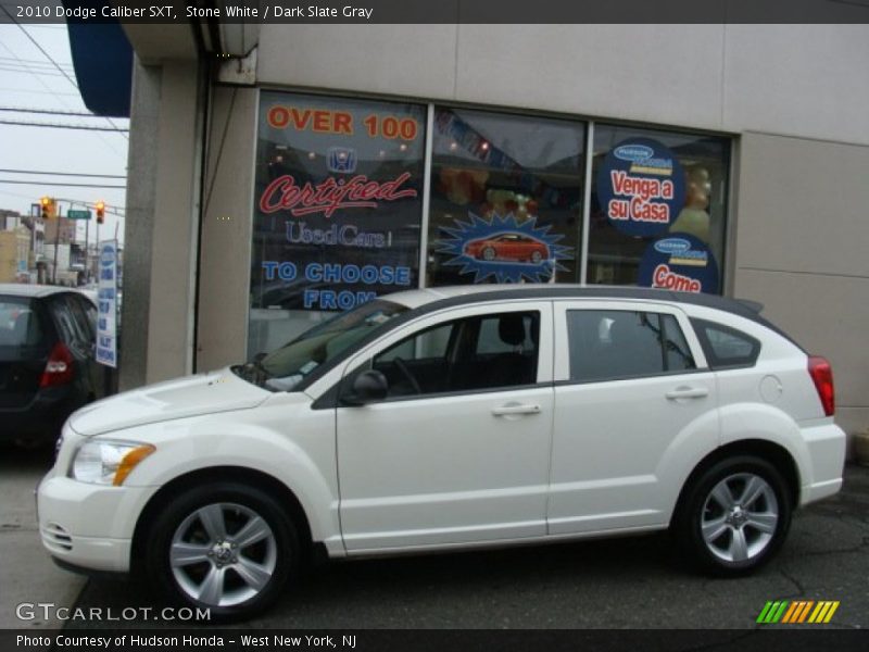 Stone White / Dark Slate Gray 2010 Dodge Caliber SXT