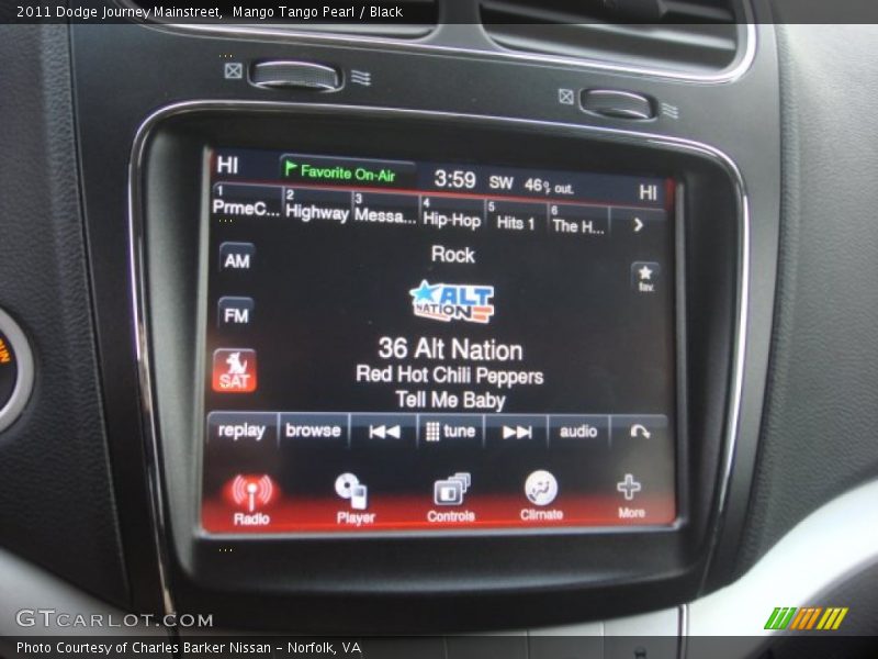 Mango Tango Pearl / Black 2011 Dodge Journey Mainstreet