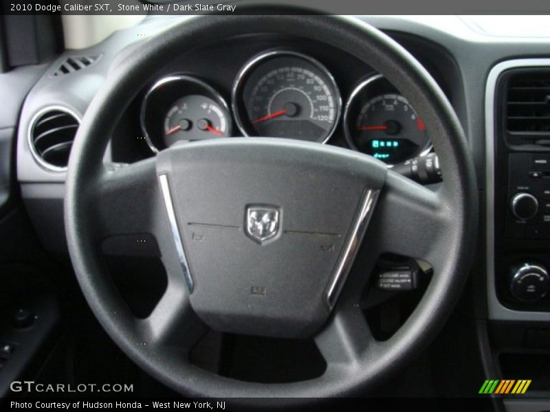 Stone White / Dark Slate Gray 2010 Dodge Caliber SXT