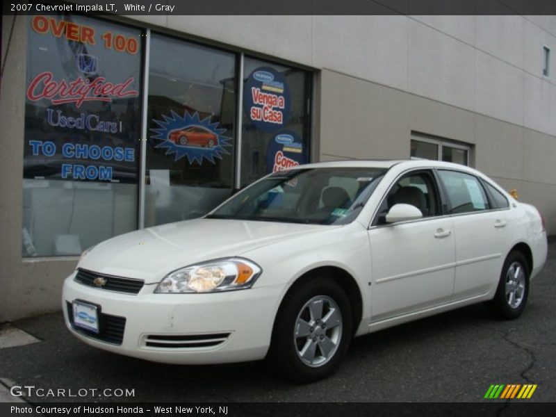 White / Gray 2007 Chevrolet Impala LT
