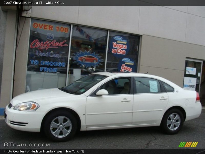 White / Gray 2007 Chevrolet Impala LT