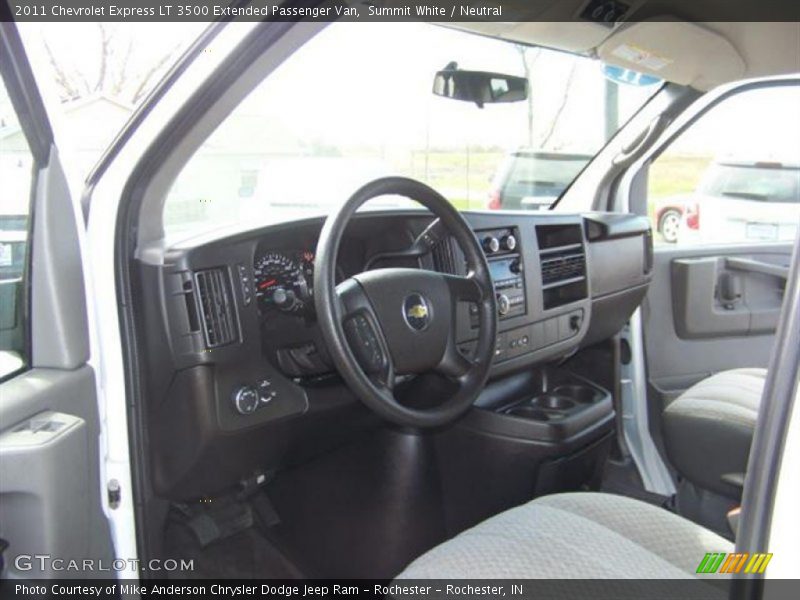Summit White / Neutral 2011 Chevrolet Express LT 3500 Extended Passenger Van