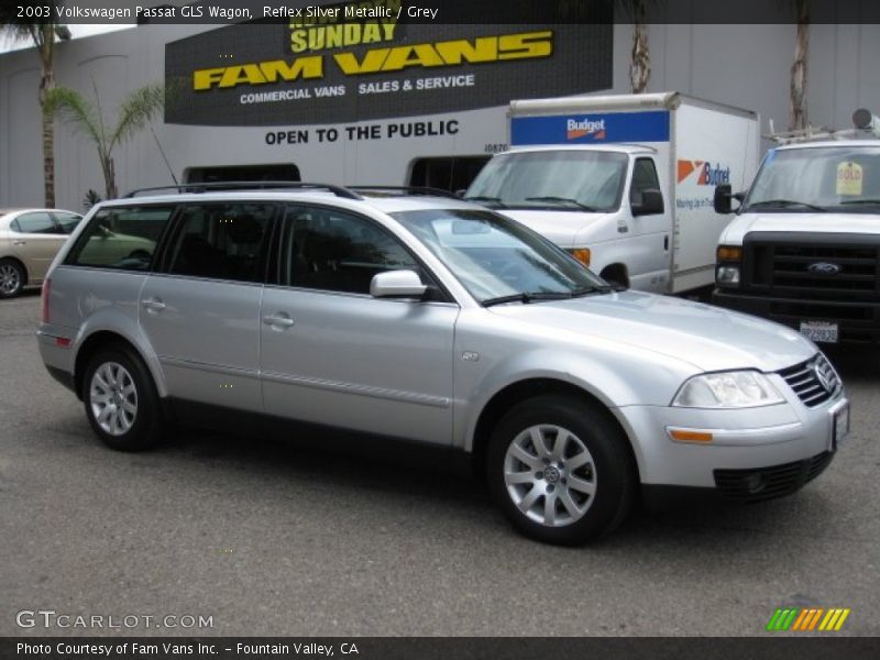 Reflex Silver Metallic / Grey 2003 Volkswagen Passat GLS Wagon