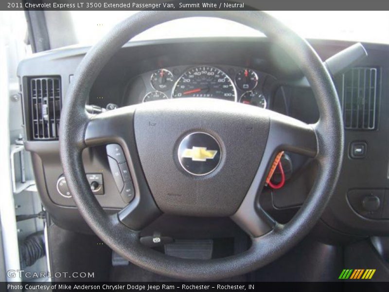 Summit White / Neutral 2011 Chevrolet Express LT 3500 Extended Passenger Van