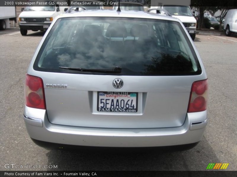 Reflex Silver Metallic / Grey 2003 Volkswagen Passat GLS Wagon