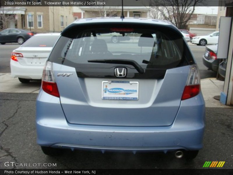 Tidewater Blue Metallic / Sport Black 2009 Honda Fit Sport