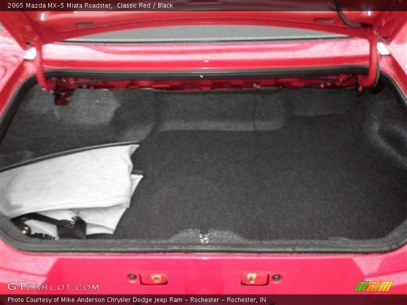 Classic Red / Black 2005 Mazda MX-5 Miata Roadster