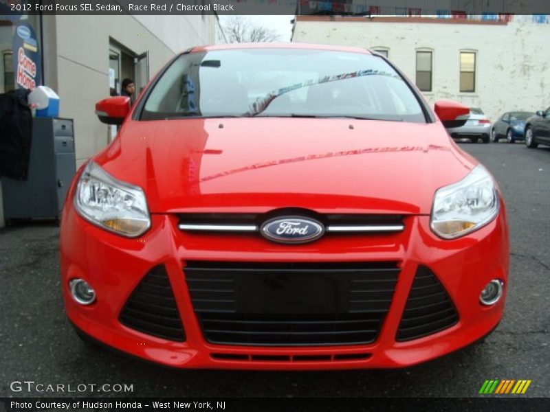 Race Red / Charcoal Black 2012 Ford Focus SEL Sedan