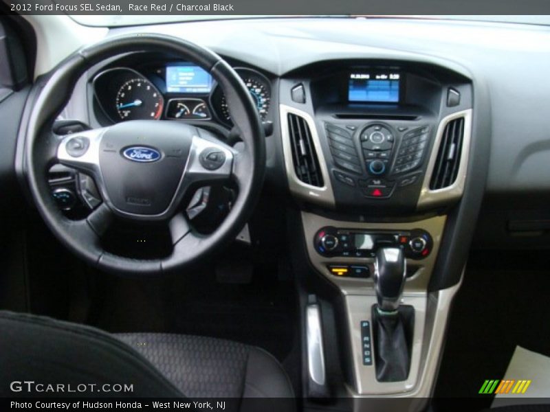 Race Red / Charcoal Black 2012 Ford Focus SEL Sedan
