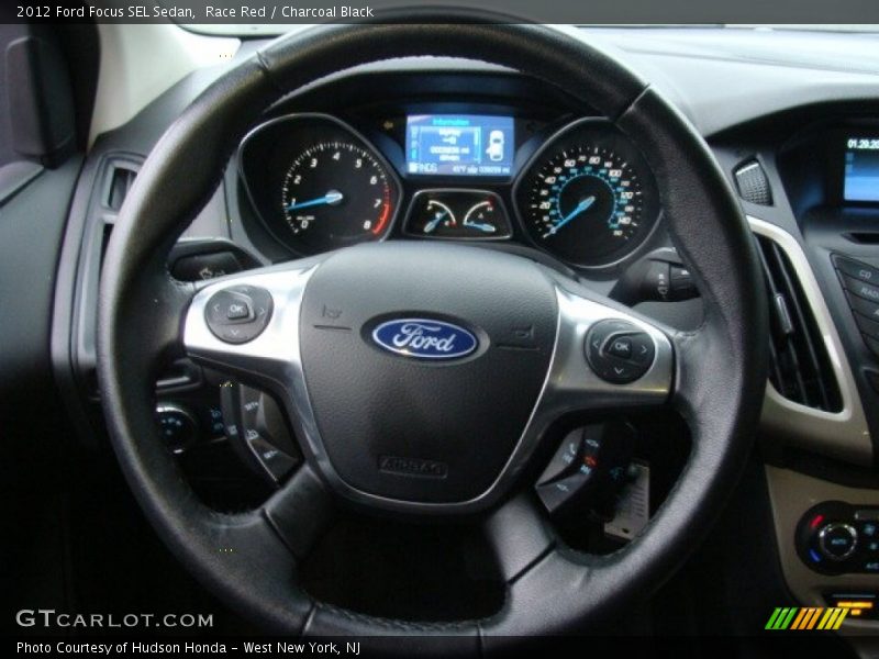 Race Red / Charcoal Black 2012 Ford Focus SEL Sedan