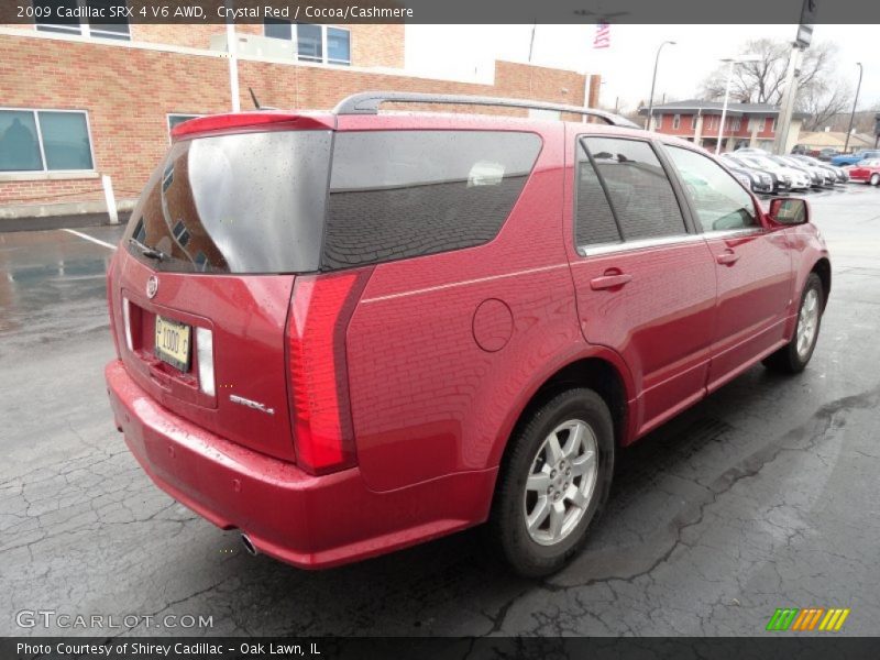 Crystal Red / Cocoa/Cashmere 2009 Cadillac SRX 4 V6 AWD