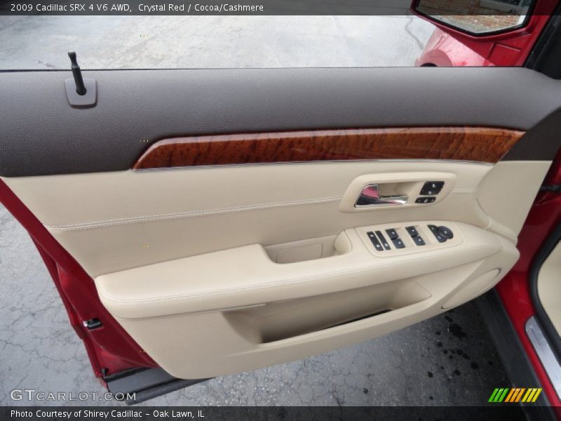 Crystal Red / Cocoa/Cashmere 2009 Cadillac SRX 4 V6 AWD