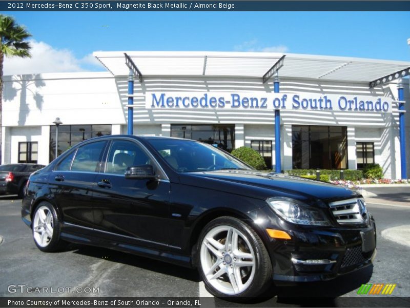 Magnetite Black Metallic / Almond Beige 2012 Mercedes-Benz C 350 Sport
