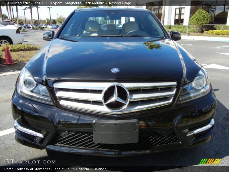 Magnetite Black Metallic / Almond Beige 2012 Mercedes-Benz C 350 Sport
