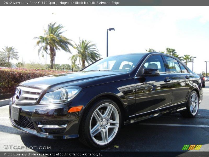 Magnetite Black Metallic / Almond Beige 2012 Mercedes-Benz C 350 Sport