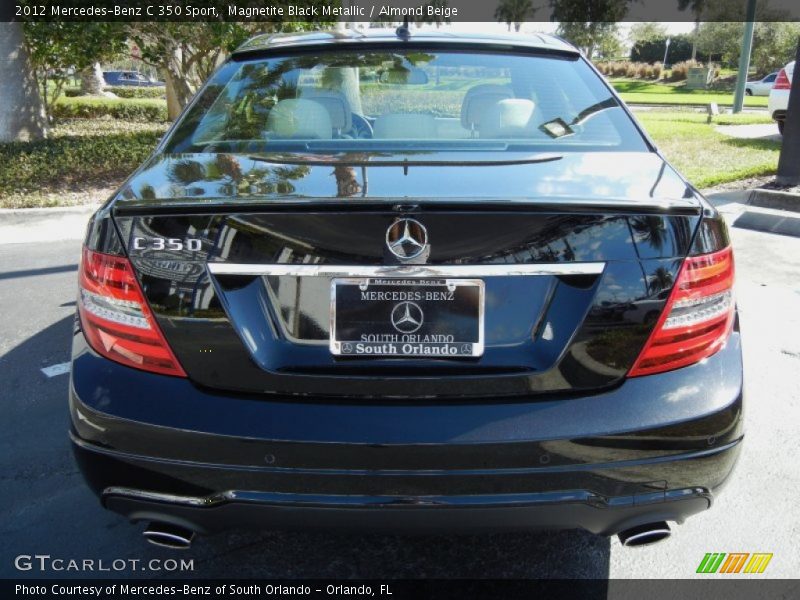 Magnetite Black Metallic / Almond Beige 2012 Mercedes-Benz C 350 Sport