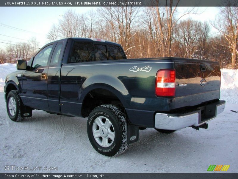 True Blue Metallic / Medium/Dark Flint 2004 Ford F150 XLT Regular Cab 4x4