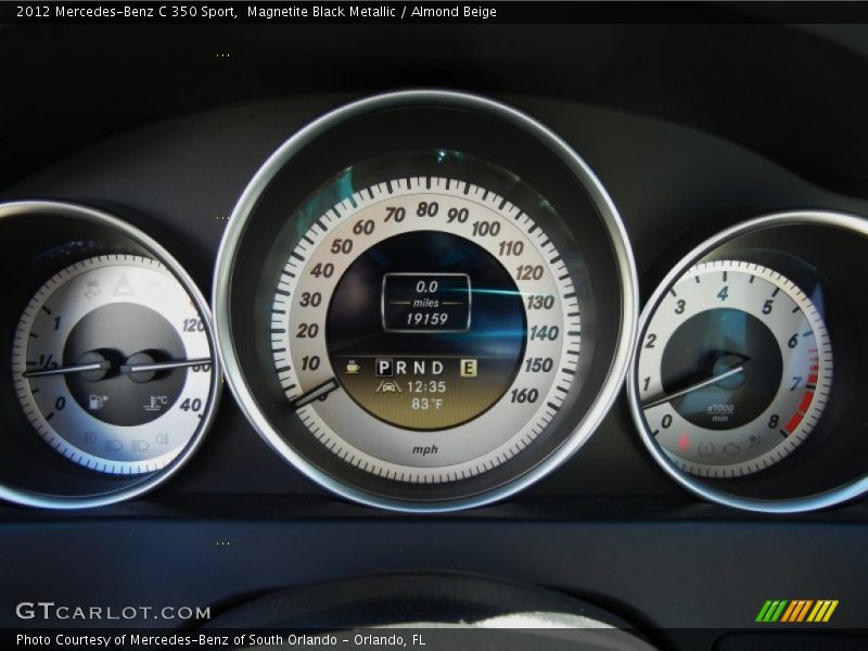 Magnetite Black Metallic / Almond Beige 2012 Mercedes-Benz C 350 Sport