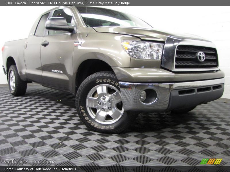 Slate Gray Metallic / Beige 2008 Toyota Tundra SR5 TRD Double Cab 4x4