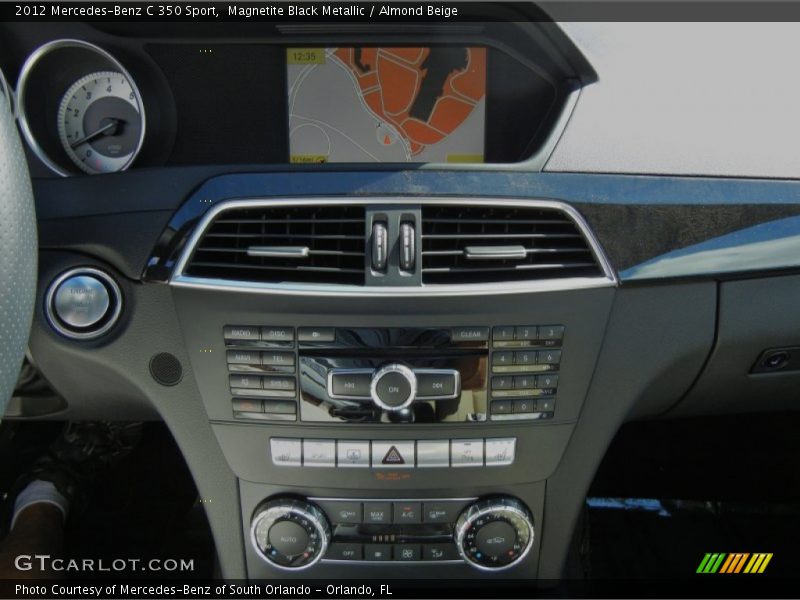 Magnetite Black Metallic / Almond Beige 2012 Mercedes-Benz C 350 Sport