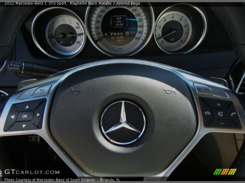 Magnetite Black Metallic / Almond Beige 2012 Mercedes-Benz C 350 Sport