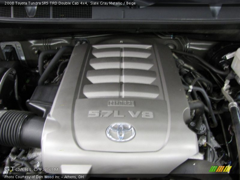 Slate Gray Metallic / Beige 2008 Toyota Tundra SR5 TRD Double Cab 4x4