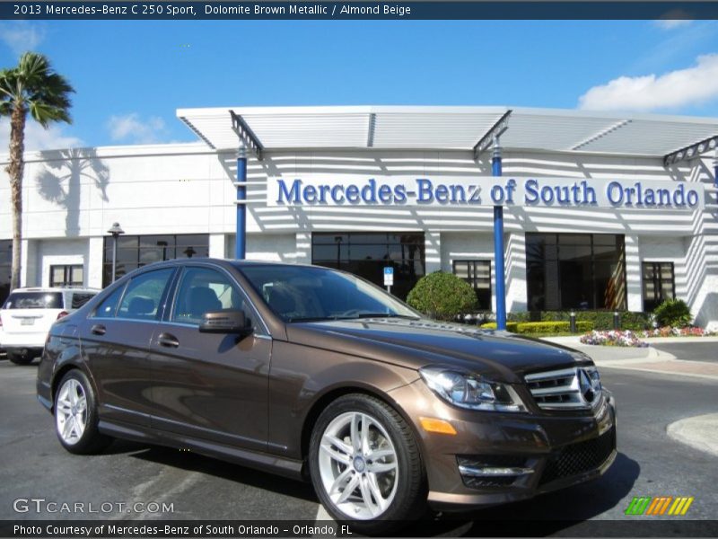 Dolomite Brown Metallic / Almond Beige 2013 Mercedes-Benz C 250 Sport