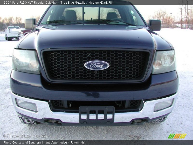 True Blue Metallic / Medium/Dark Flint 2004 Ford F150 XLT Regular Cab 4x4