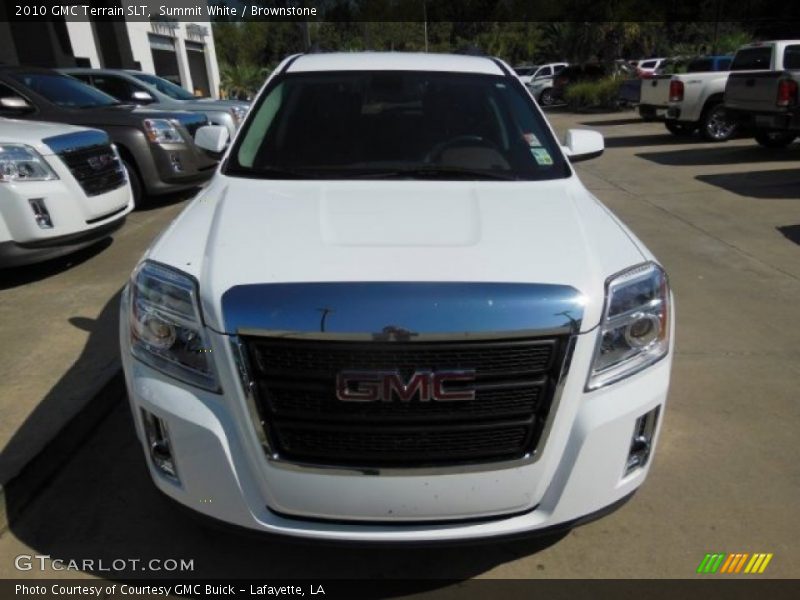 Summit White / Brownstone 2010 GMC Terrain SLT