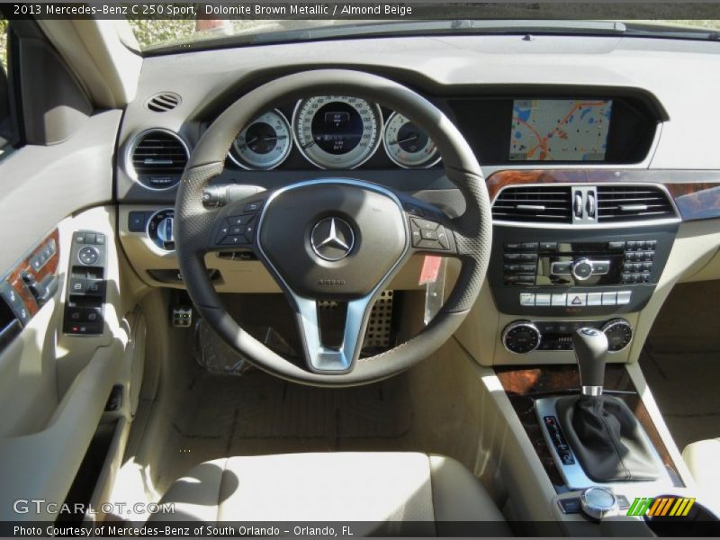 Dolomite Brown Metallic / Almond Beige 2013 Mercedes-Benz C 250 Sport