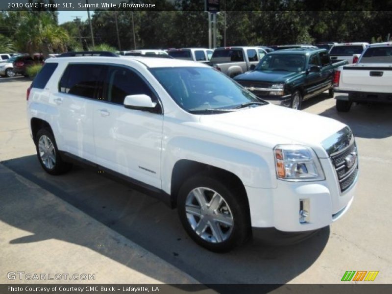 Summit White / Brownstone 2010 GMC Terrain SLT
