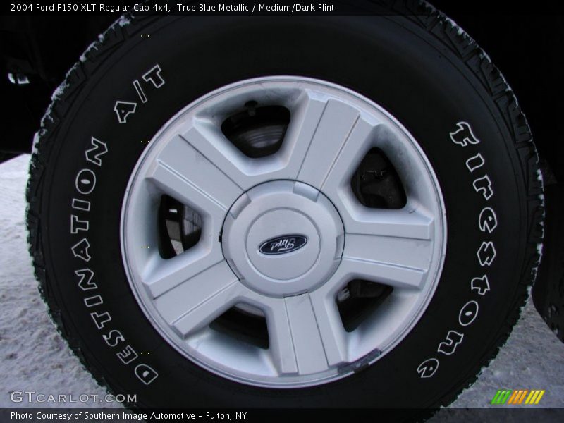 True Blue Metallic / Medium/Dark Flint 2004 Ford F150 XLT Regular Cab 4x4